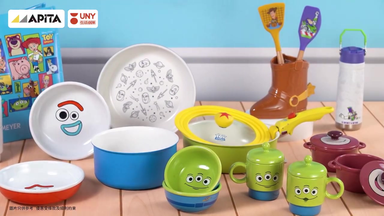unicorn stores (uny / apita) — Collect stamps with HK$50 purchase to redeem Disney Pixar cookware from 23% off.