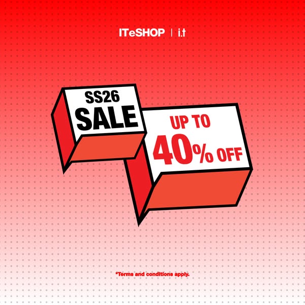 ITeSHOP: Up to 40% off selected SS26 spring/summer products from now