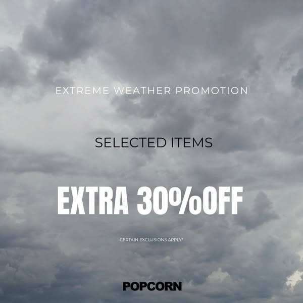 popcorn supply: Up to 70% off storewide plus extra 70% off on new items with purchase