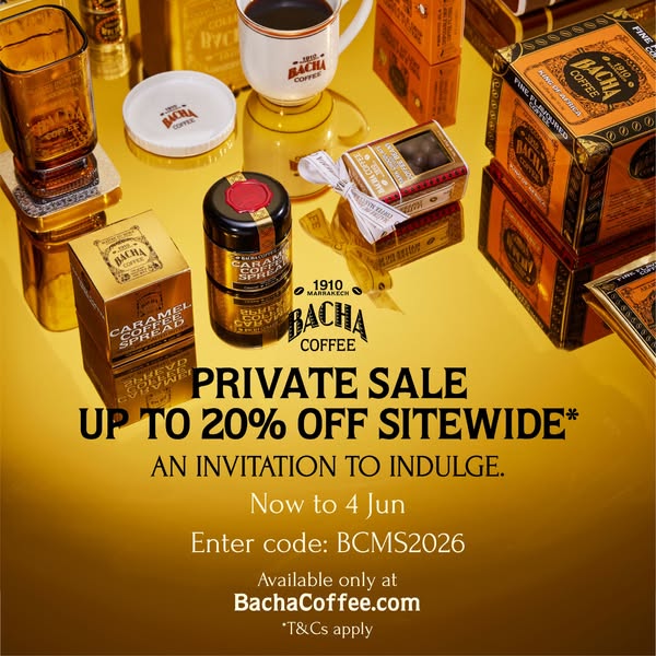 bacha cafe: Up to 20% off specialty coffees, accessories, and gourmet items for House of…