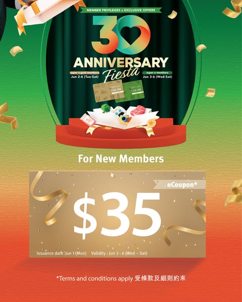 city'super: New members get HK$35 eCoupon plus up to 20% discount and double points during…