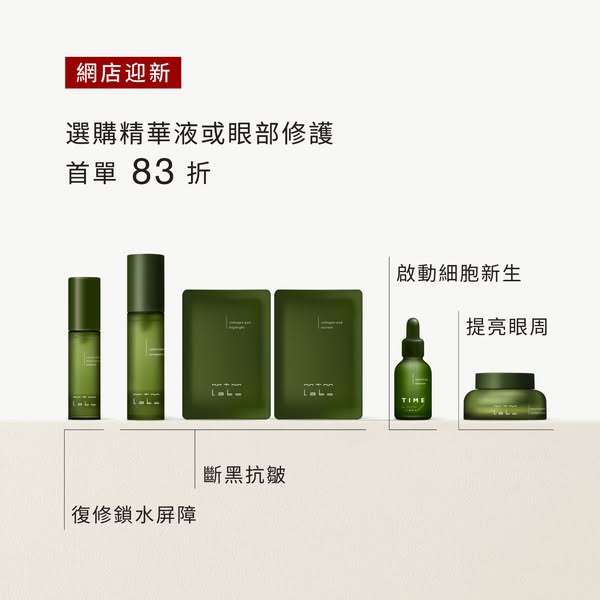 New customers get up to 17% off eye care or serums plus HK$1,134 gift.