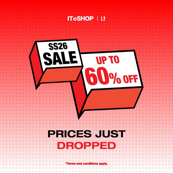 ITeSHOP: Up to 60% off selected SS26 spring/summer products from top brands