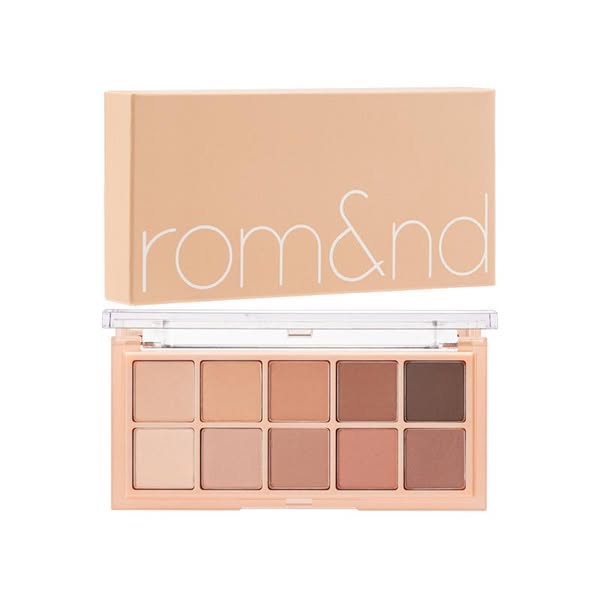Buy 3 get 1 free on selected rom&nd Korean cosmetics including lipsticks, blush, eyeshadow, cushion foundation, and brow tint.
