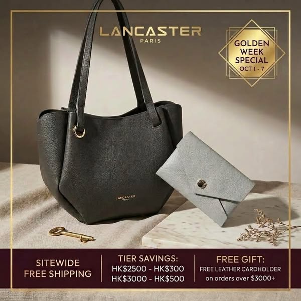 Spend HK$2,500+ for HK$300 off or HK$3,000+ for HK$500 off plus free leather cardholder and shipping.