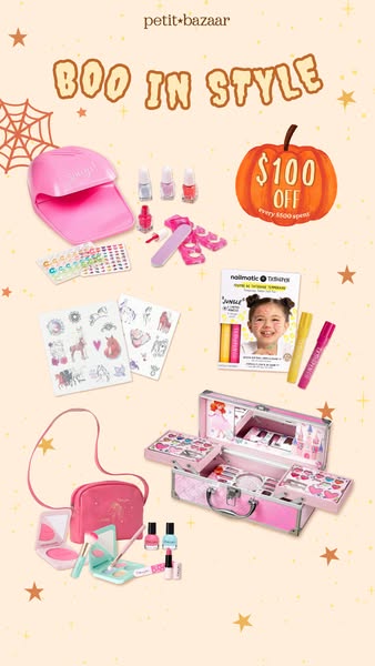 Spend HK$500 on selected Halloween and beauty products, get HK$100 off.