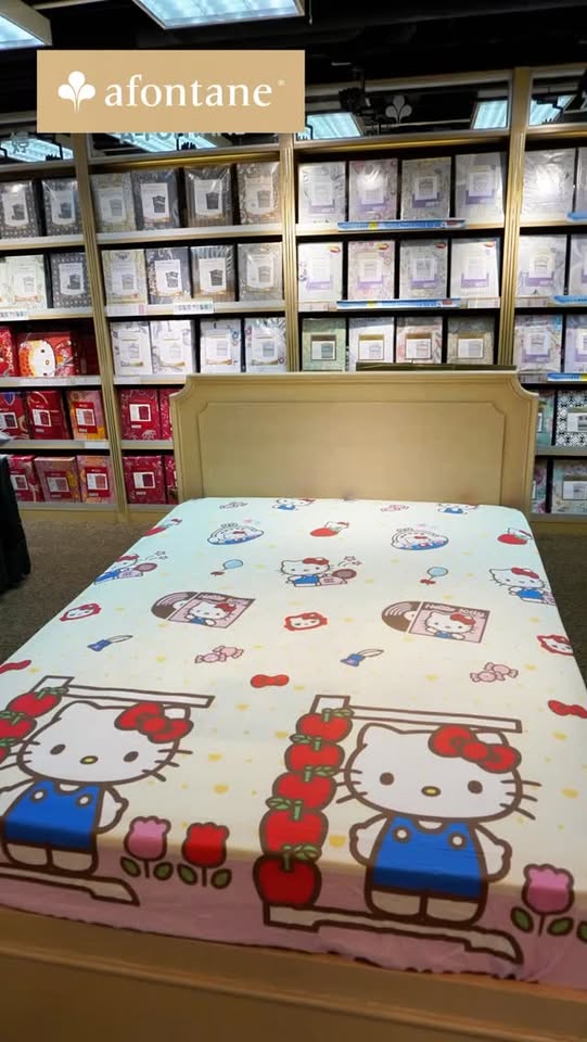 A-FONTANE 雅芳婷 — Hello Kitty bedding collection now available exclusively at Yata with VIP pricing from HK$210, limited-time launch offer until May 17.
