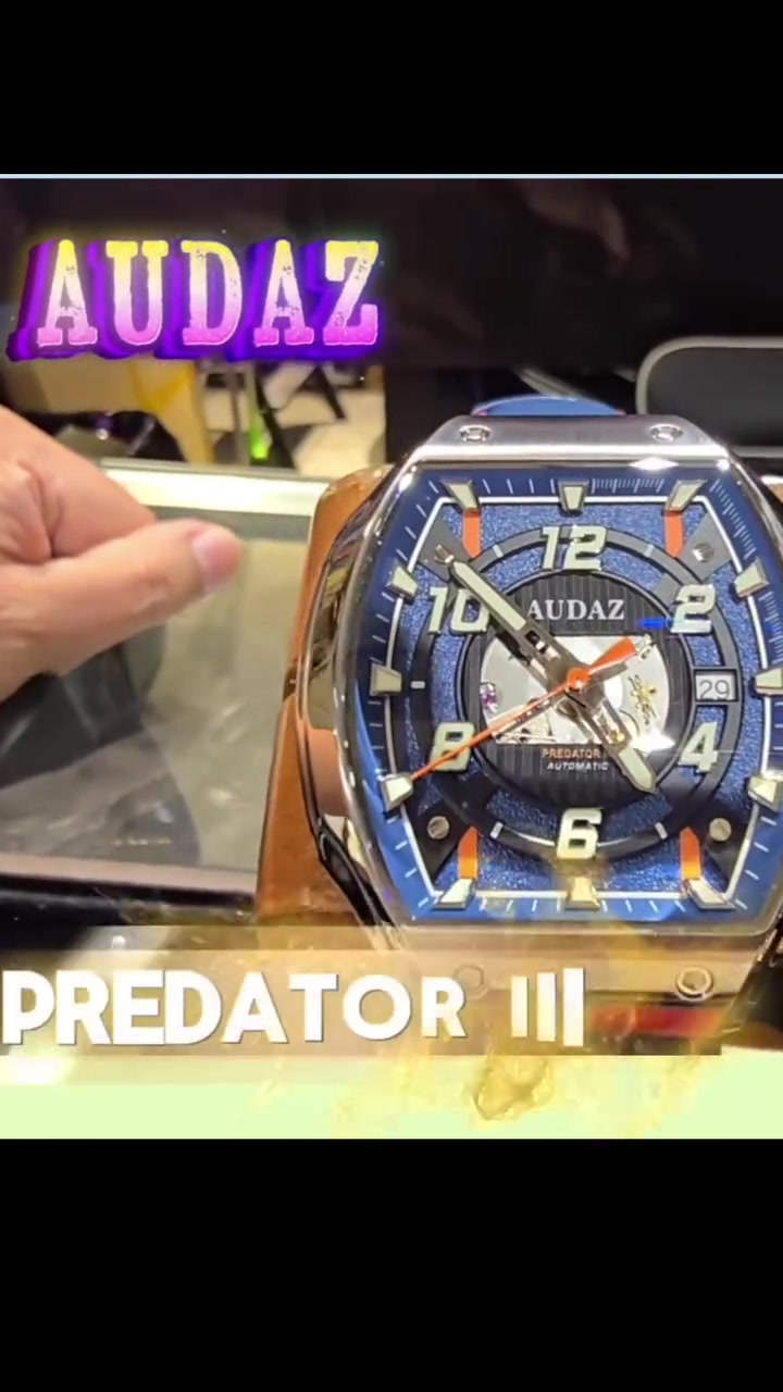 AUDAZ Predator mechanical watch reduced to HK$1,980 from USD $450 original price.