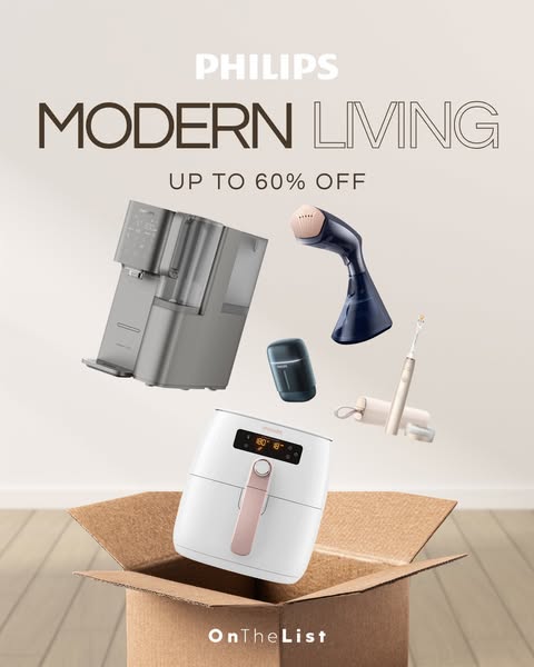 Philips home and personal care up to 60% off across selected categories.