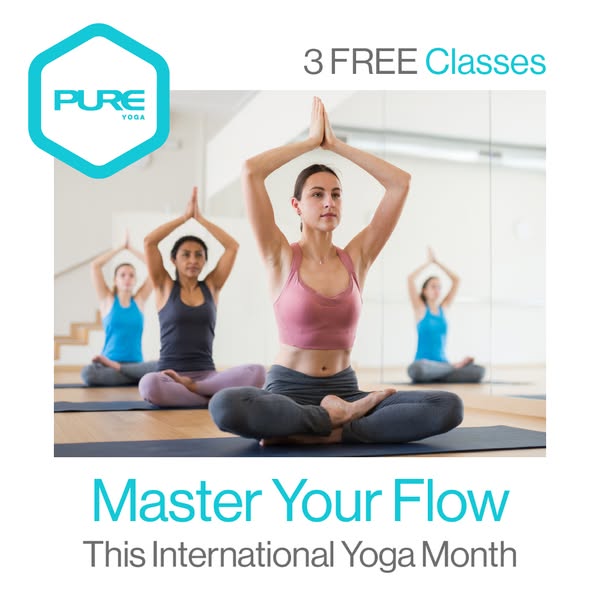 3 free yoga classes for first-time visitors, redeemable within 7 days.