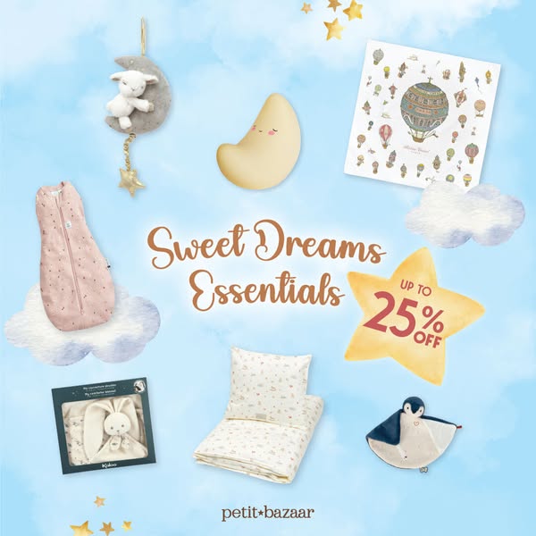 Tiered discounts on selected sleep products: 8% off items 1–3, 25% off 4th item, or ergoPouch bags at 10–20% off.