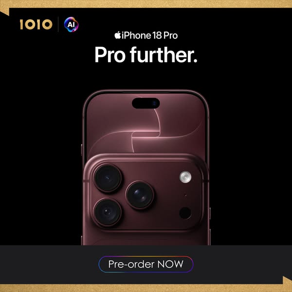 Up to HK$650 discount w/ UnionPay cards + HK$300 trade-in rebate + 36-month interest-free instalments on iPhone 18 Pro pre-order.