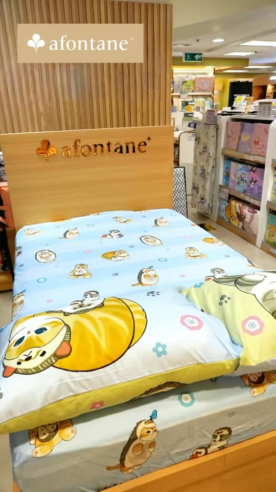 A-FONTANE 雅芳婷 — New mofusand bedding collection available exclusively at AEON stores from $239, limited-time offer until May 28.