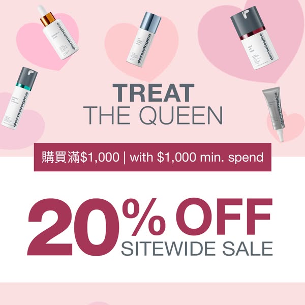 dermalogica: Spend HKD 1,200+ and receive free skincare gifts plus 20% off sitewide until…