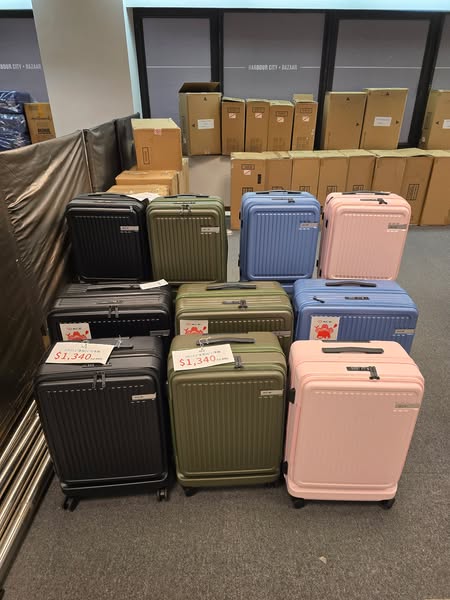 Harbour City Bazaar: Japanese ACE and Kanana Project luggage at 50% off, plus discounted branded…