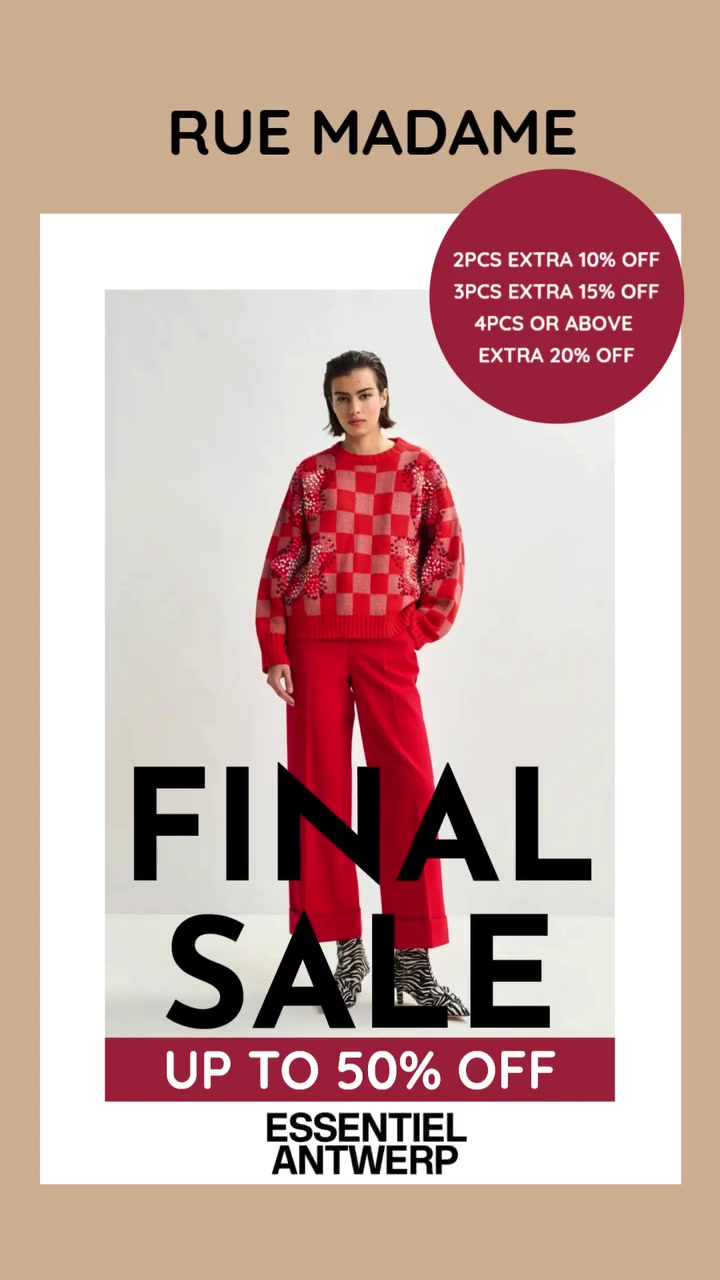 Rue Madame — Final sale up to 50% off plus extra savings on multiple purchases.