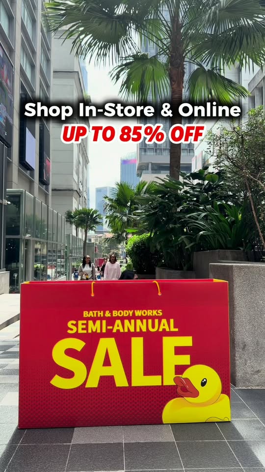 bath & body works — Semi-annual sale with discounts up to 15% off across all stores and online.