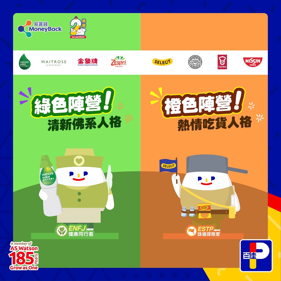 Park'n'Shop — Spend HK$50 on any product to earn 1 e-stamp. Collect 5 e-stamps and pay HK$38 to redeem a blind box collectible figure.