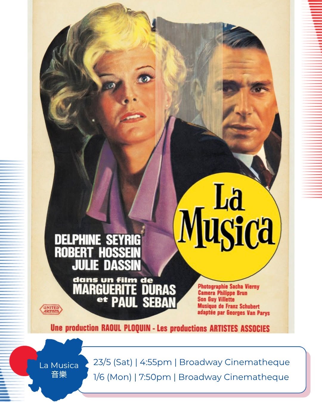alliance francaise — AFHK membership card holders enjoy special discounts on French May film festival tickets.