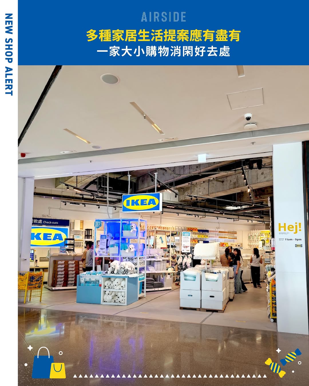 Airside — Spend HK$148 as a yuu member to get 2 tokens for claw machine challenge to win limited-edition IKEA keychains and figurines until June 30.