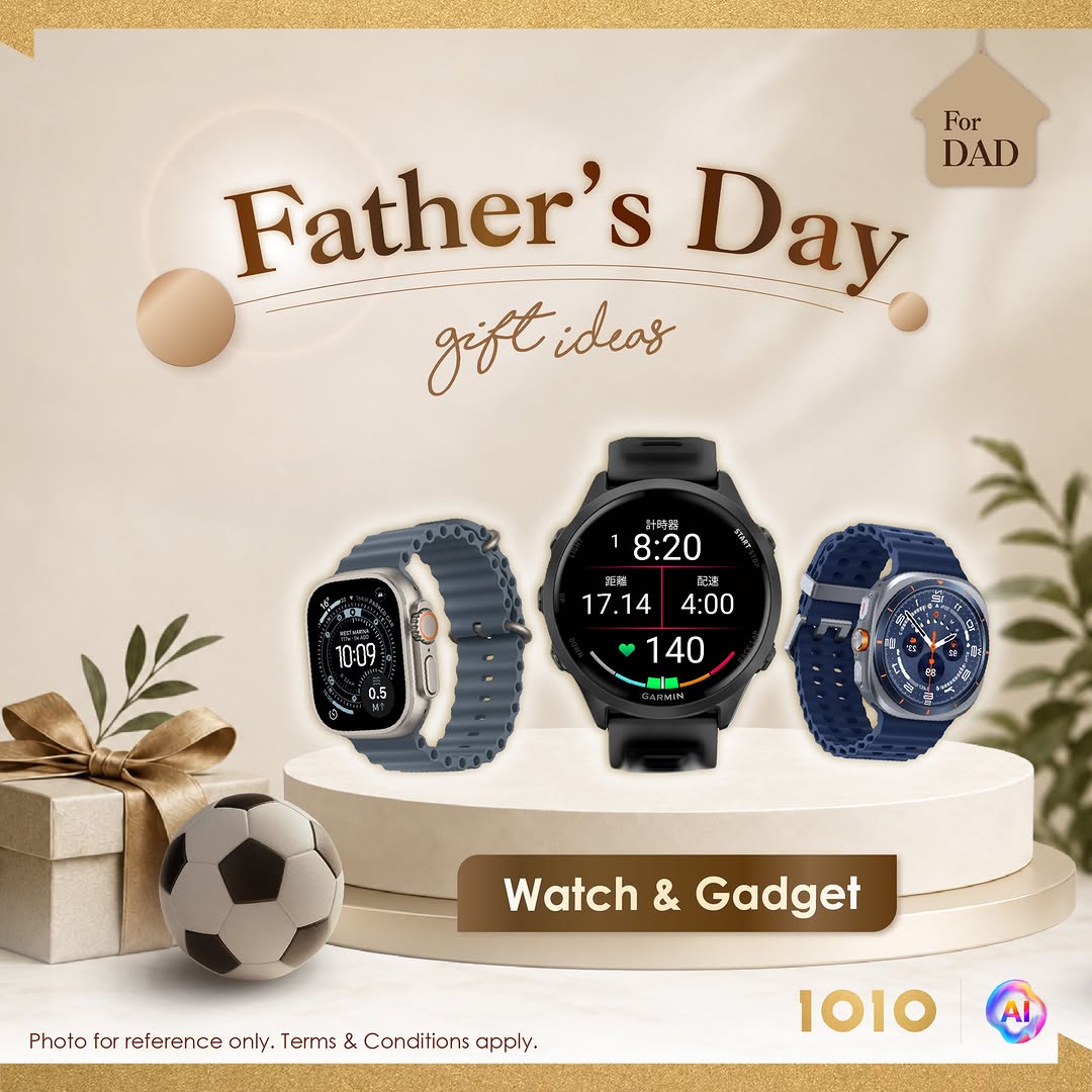 1010: Father's Day savings on smartwatches and accessories with discounts up to…