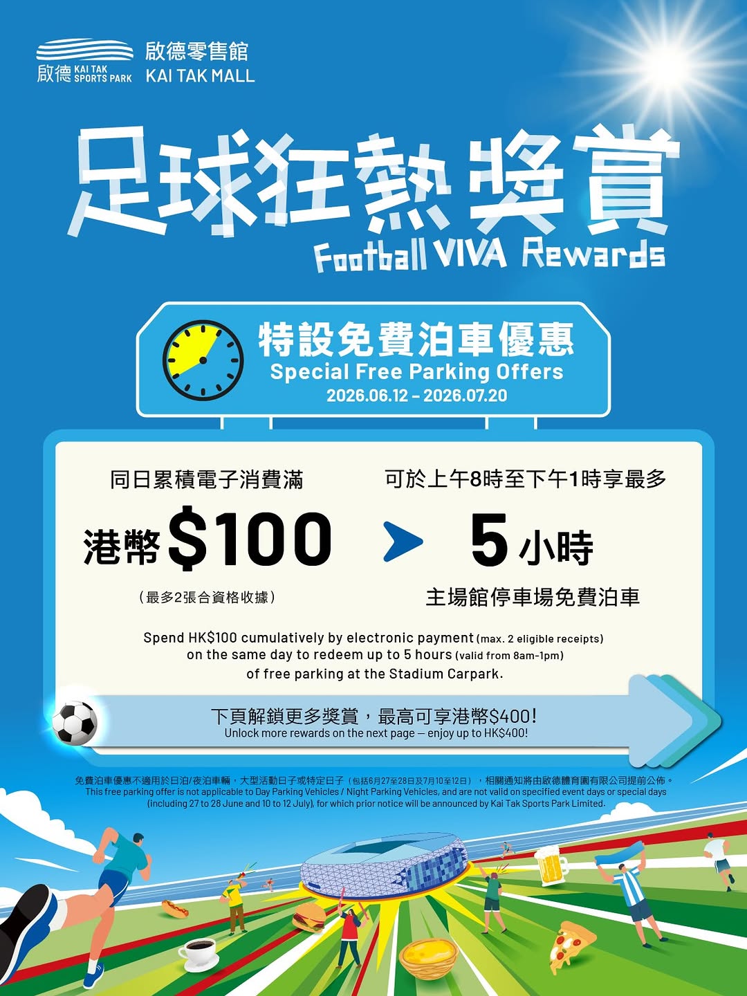 kai tak mall: Free parking up to 5 hours with HK$100 spend + HK$100 shopping coupons for…