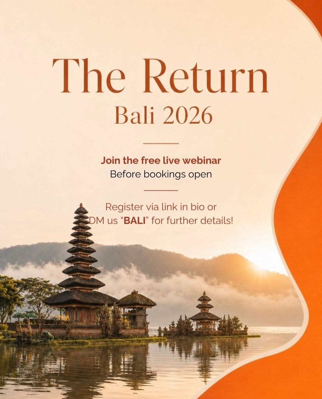 ikigai — Free live webinar with 3 exclusive bonuses for attendees. Bali retreat event October 1-5.