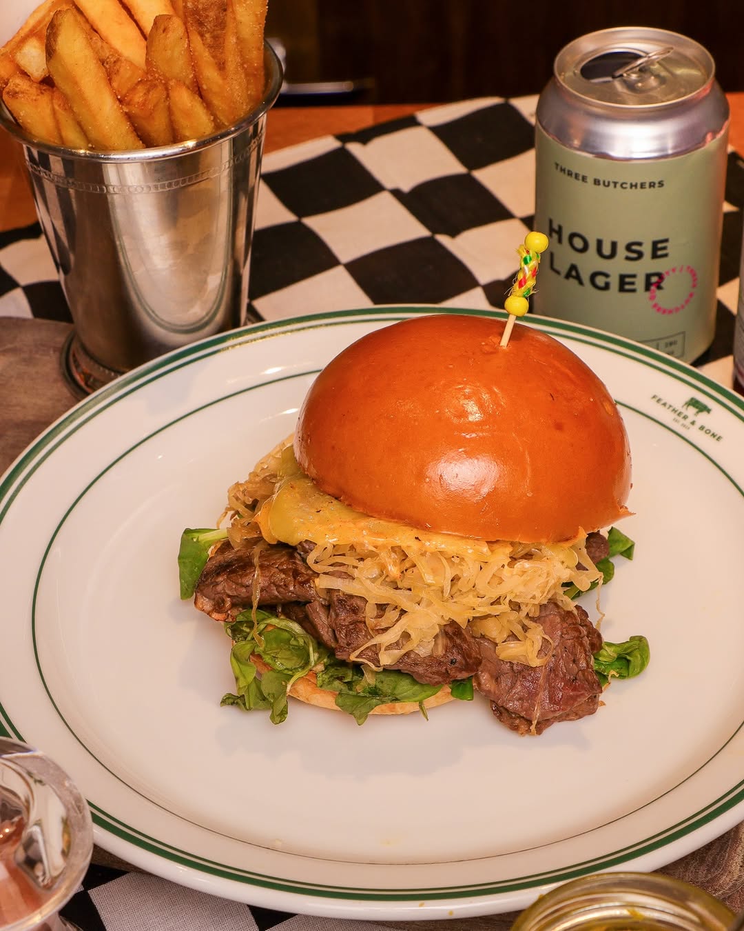 feather & bone — Buy 5 Bun Fight Burgers, get the 6th one free across all venues this month.