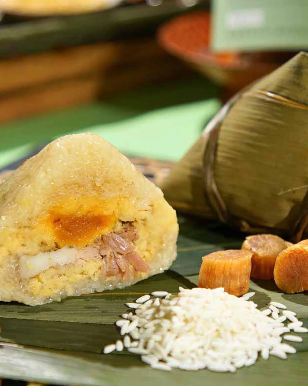 MUJI — Savory rice dumplings priced at HK$78, reduced from HK$88. Traditional Dragon Boat Festival special at MUJI Telord Plaza food market.