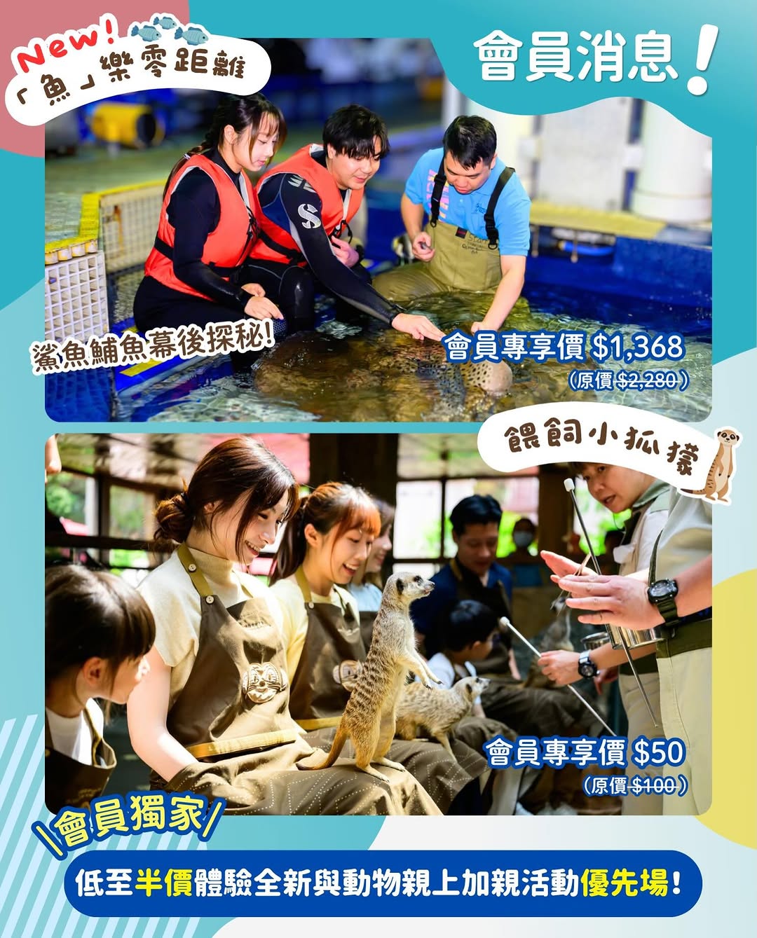 Ocean Park — Annual Gold Membership from HK$833 with unlimited park admission, 15% dining/shopping discount, up to HK$720 welcome gift, and birthday perks.