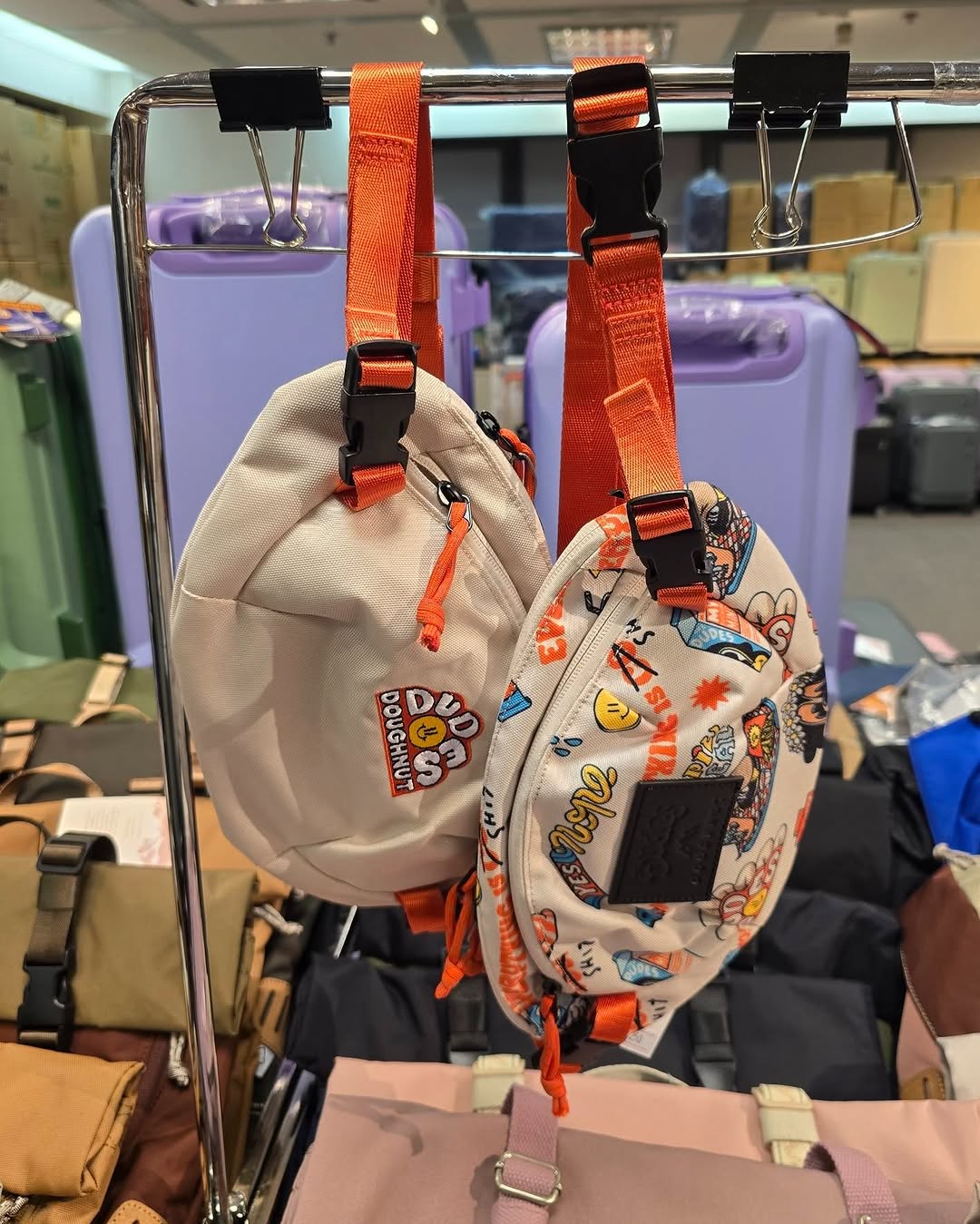 Harbour City Bazaar — Branded fashion warehouse sale with discounted children's shoes from HK$80 and DOUGHNUT apparel at 30% off, with tiered discounts up to 15% off for multiple purchases.