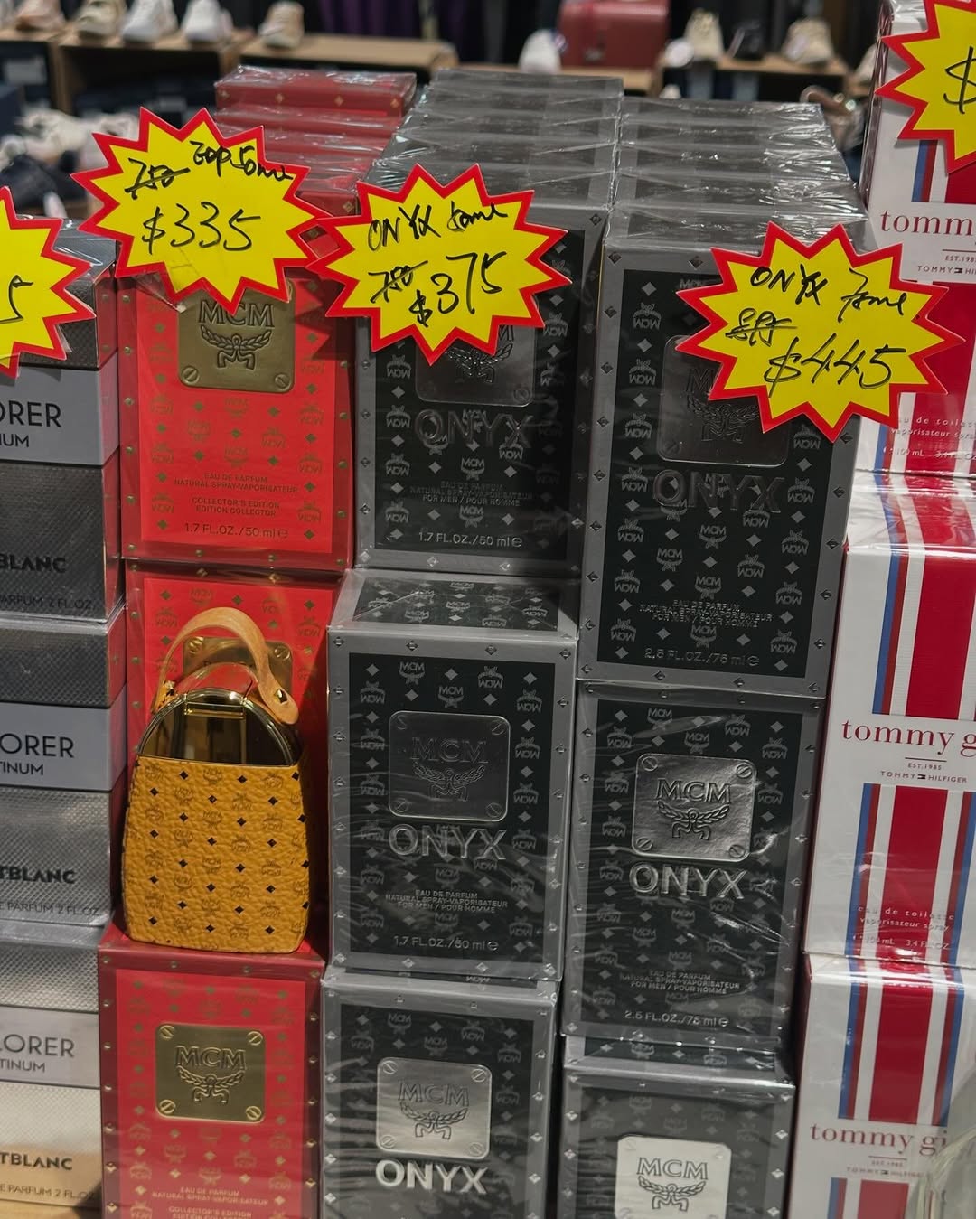 Times Square Bazaar — Designer warehouse sale with multiple brands offering up to 85% off clothing, shoes, watches, and accessories. Discounts range from 10% to 90% depending on brand.