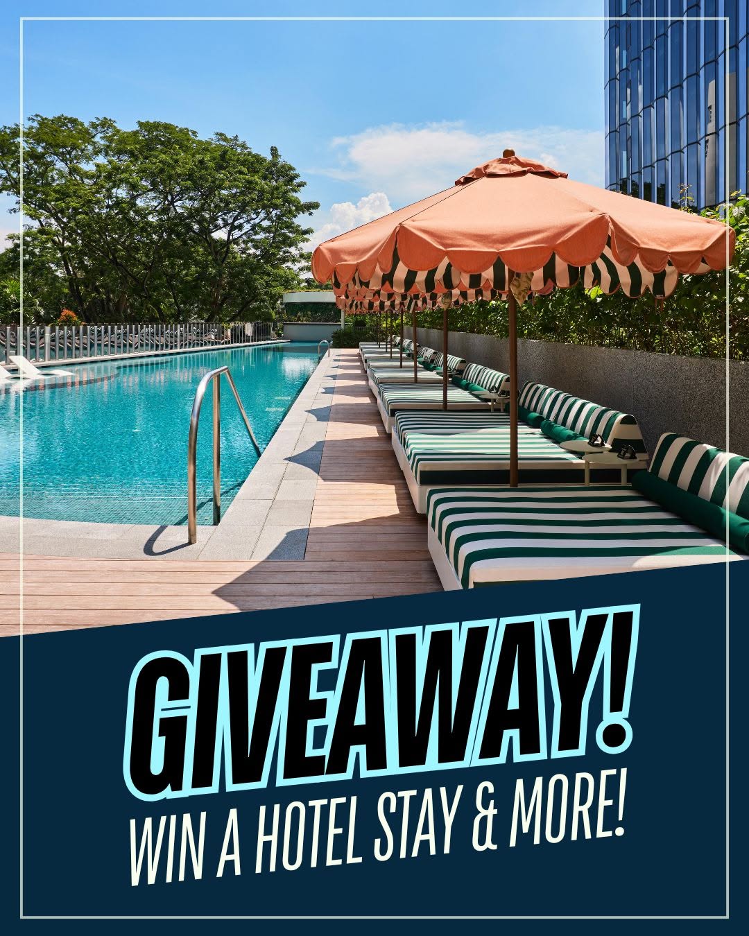 Win a 2-night stay at The Standard Singapore with daily breakfast, pandan cake, and afternoon tea set for 2.