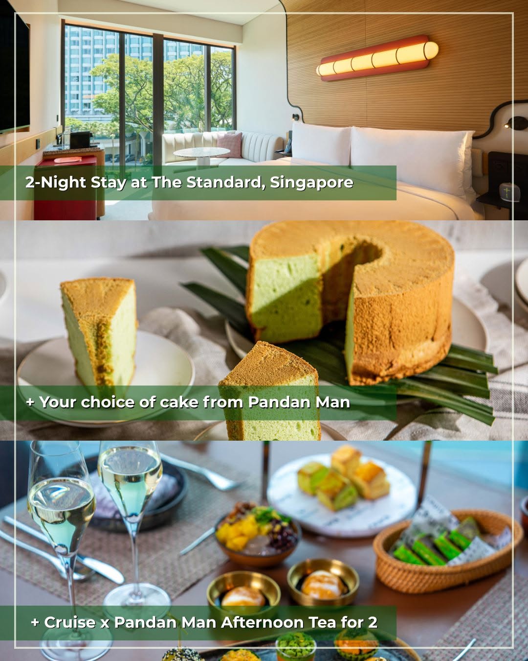 Hyatt Centric — Win a 2-night stay at The Standard Singapore with daily breakfast, pandan cake, and afternoon tea set for 2.