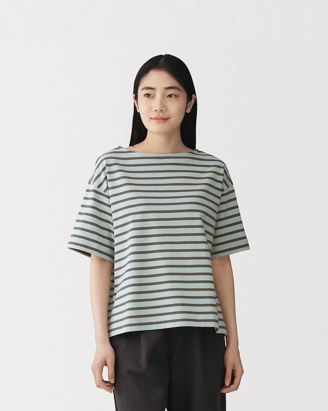 MUJI: Selected cotton blended striped t-shirts and cotton shorts on sale at special…