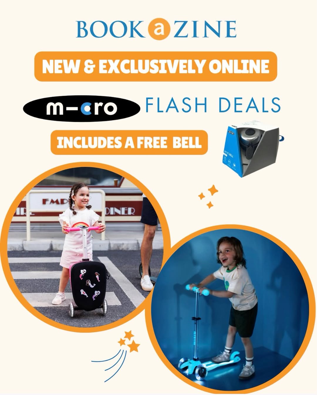 bookazin: Buy Micro scooters online and receive a free bell with every purchase for a…