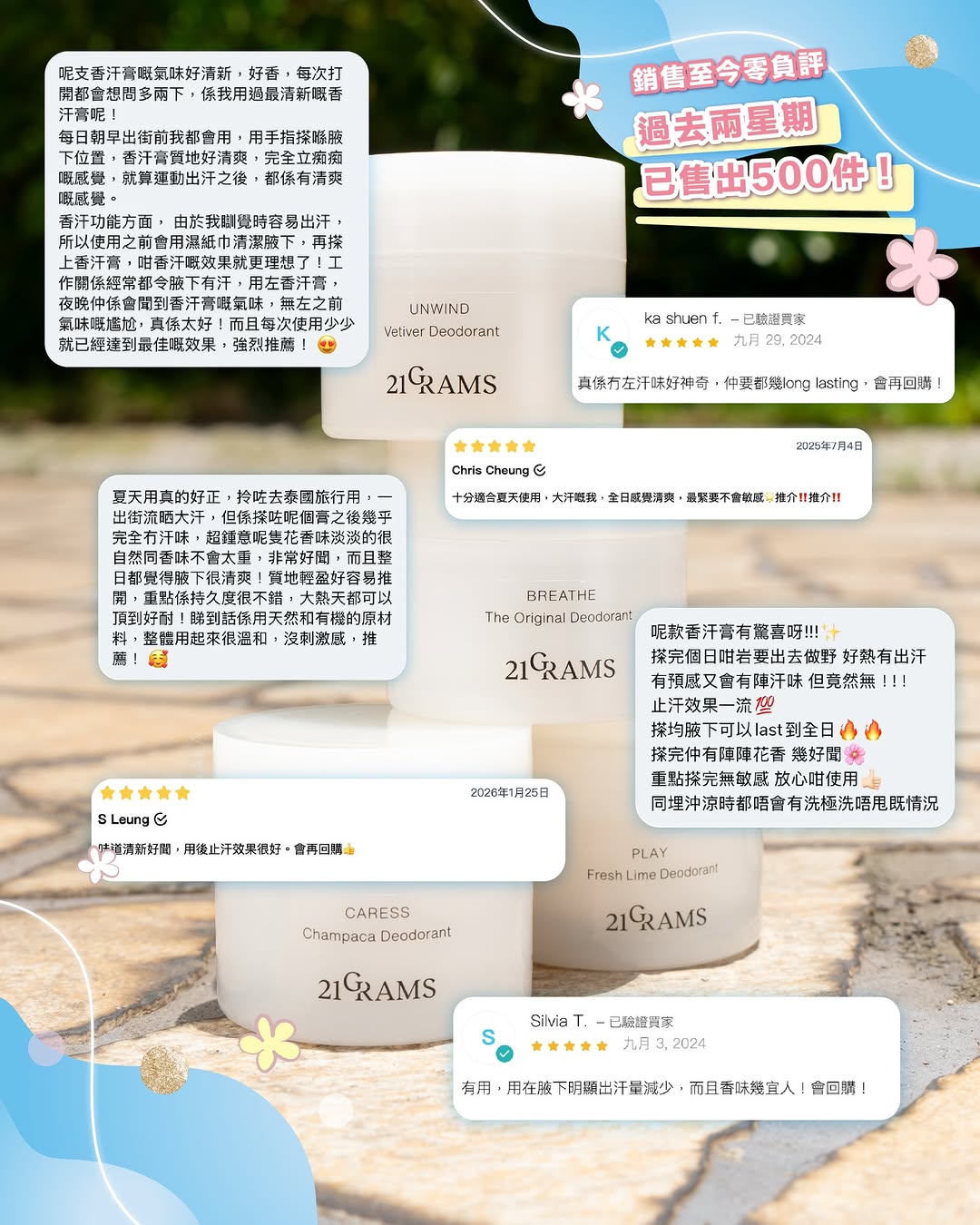 dr koala — 21Grams antiperspirant cream reduced from HK$250 to HK$179. Limited to 100 units across 4 scents, valid 24-30 June only.
