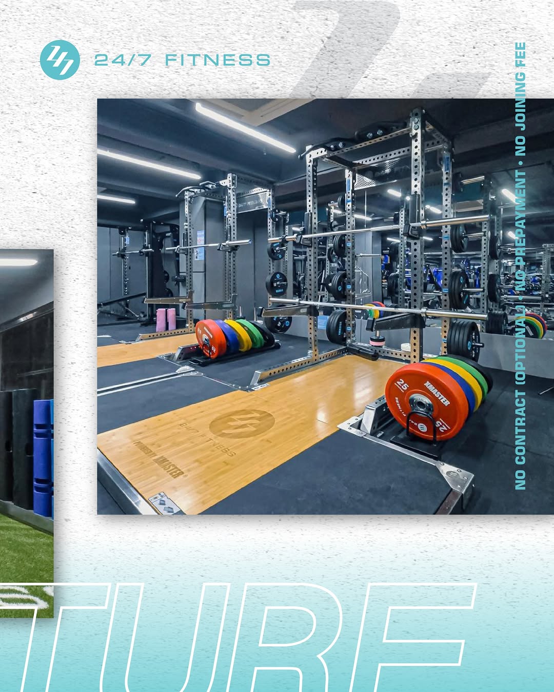 24/7 fitness — Free fitness experience trial at newly renovated North Point branch.