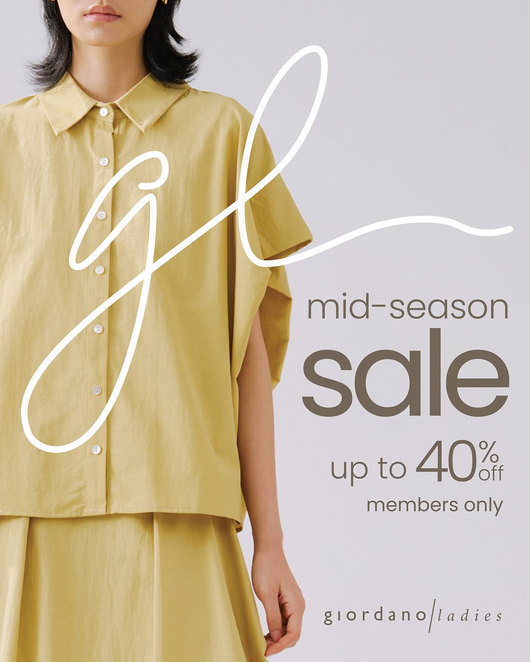 giordano ladies: Up to 40% off relaxed silhouettes and lightweight linens during mid-season sale