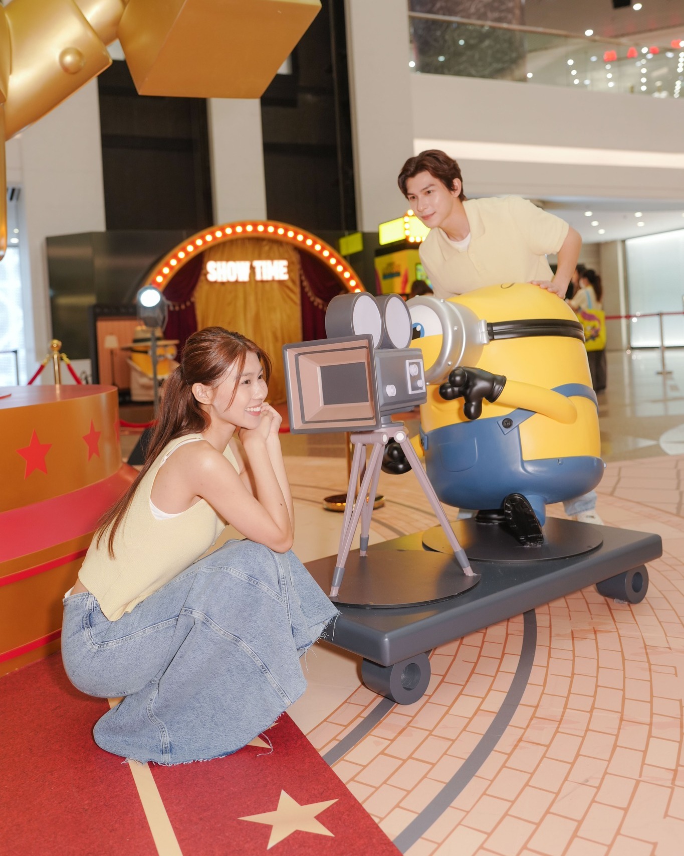 times square — Complete 2 missions and spend HK$300+ to earn free Minions movie voucher, paper goggles, and exclusive fan (first 300 members).