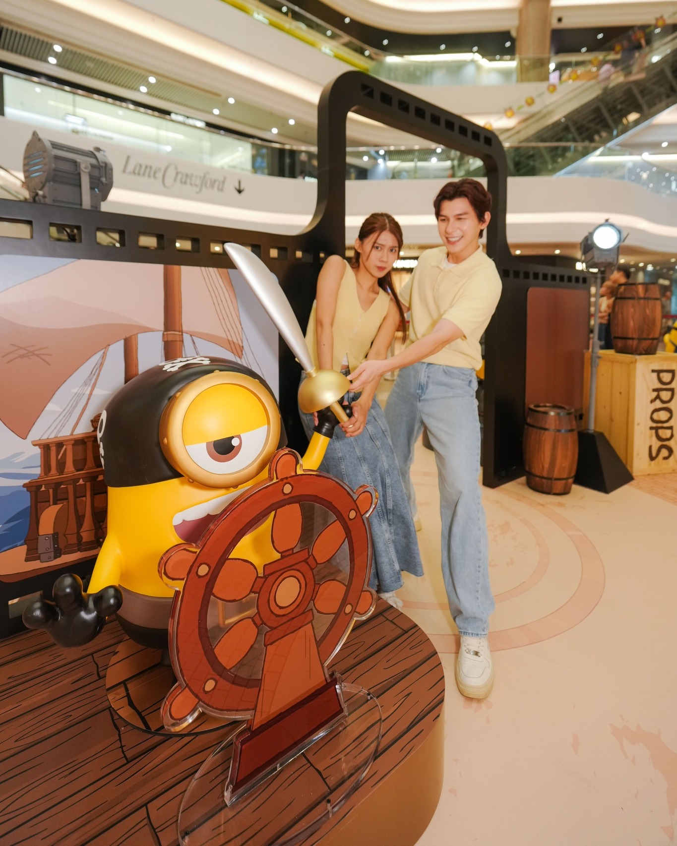 times square — Complete 2 missions and spend HK$300+ to earn free Minions movie voucher, paper goggles, and exclusive fan (first 300 members).