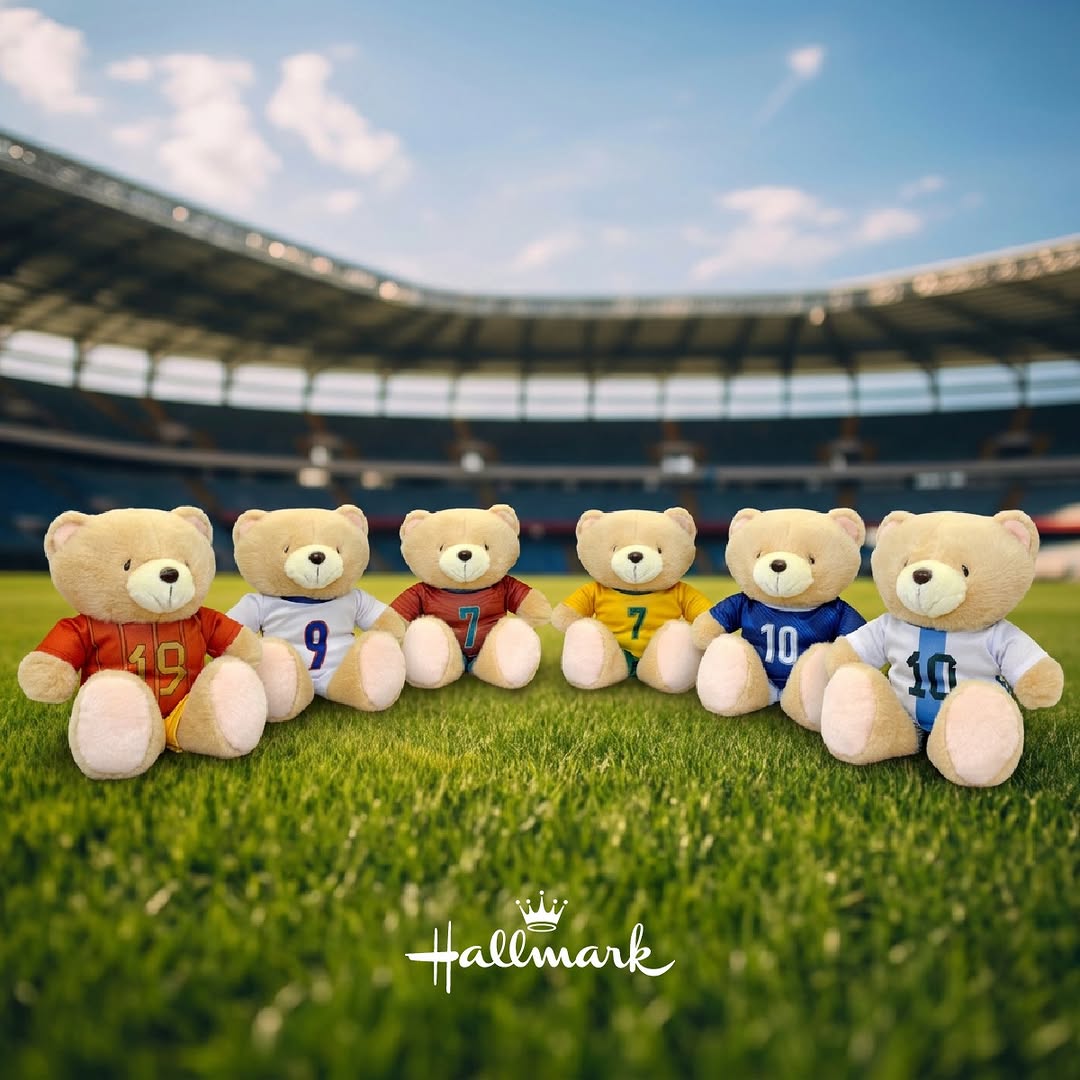 hallmark: Buy Forever Friends 8" bear plush, get free exclusive World Cup jersey. Limited…