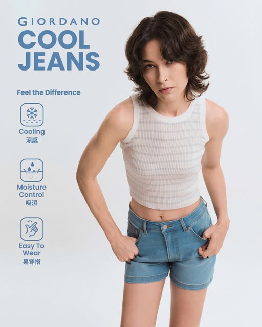 giordano: Buy 1 get 1 free on all shorts. Cool, breathable denim perfect for summer