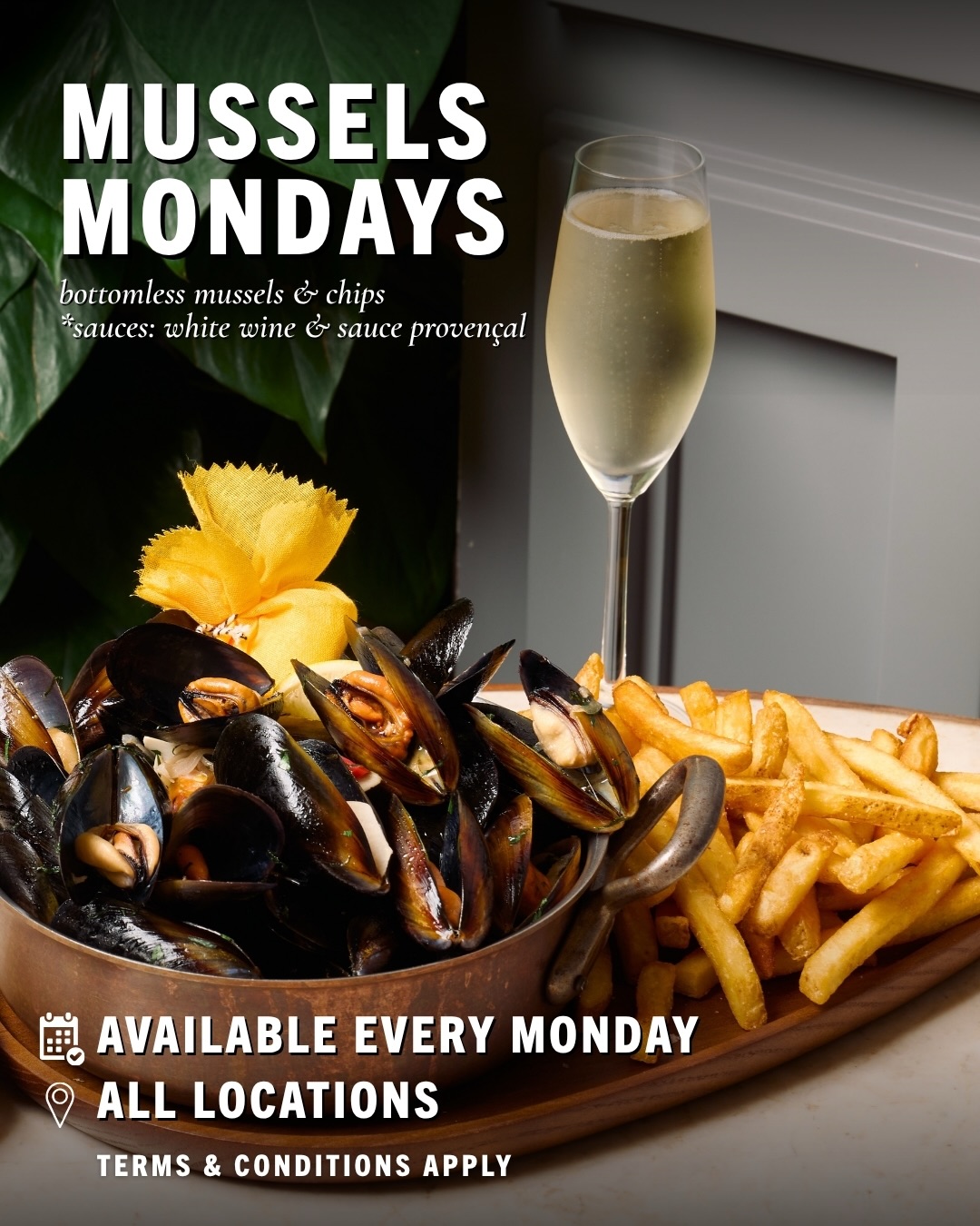 feather & bone — Weekly dining deals including bottomless mussels for HK$298, free corkage + 2-hour free flow for HK$198 on Thursdays, plus new summer drinks and special menu items throughout July.