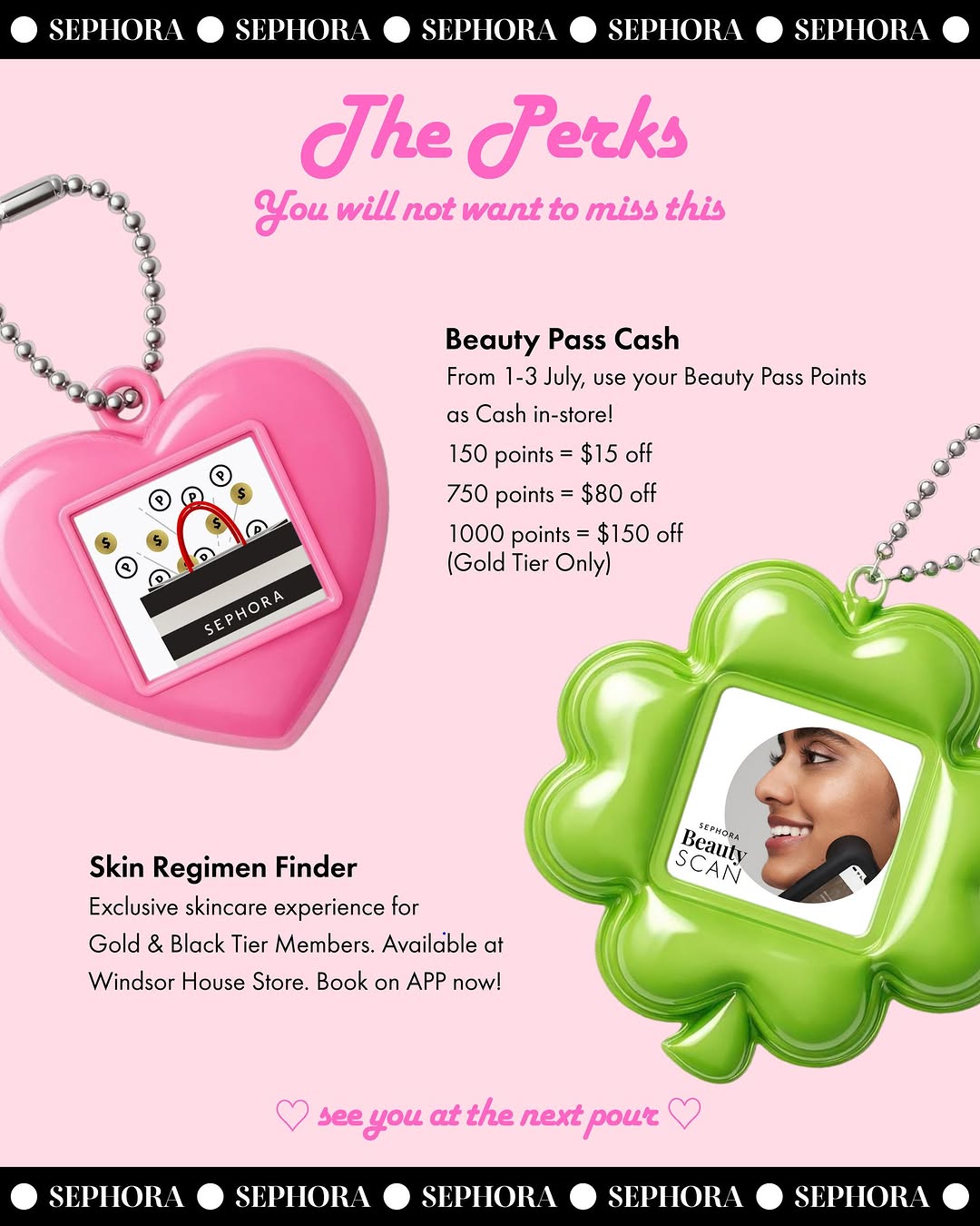 sephora: Redeem Beauty Pass Points as cash in-store: 150 points for $15 off, 750 points…