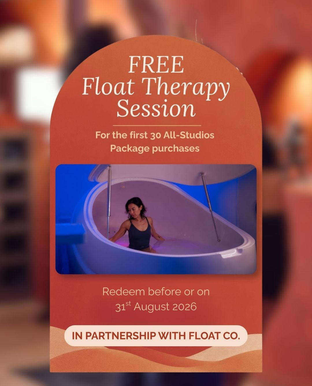 ikigai — Summer package deals with bonus classes and complimentary Float Therapy session for first 30 All-Studios purchases.