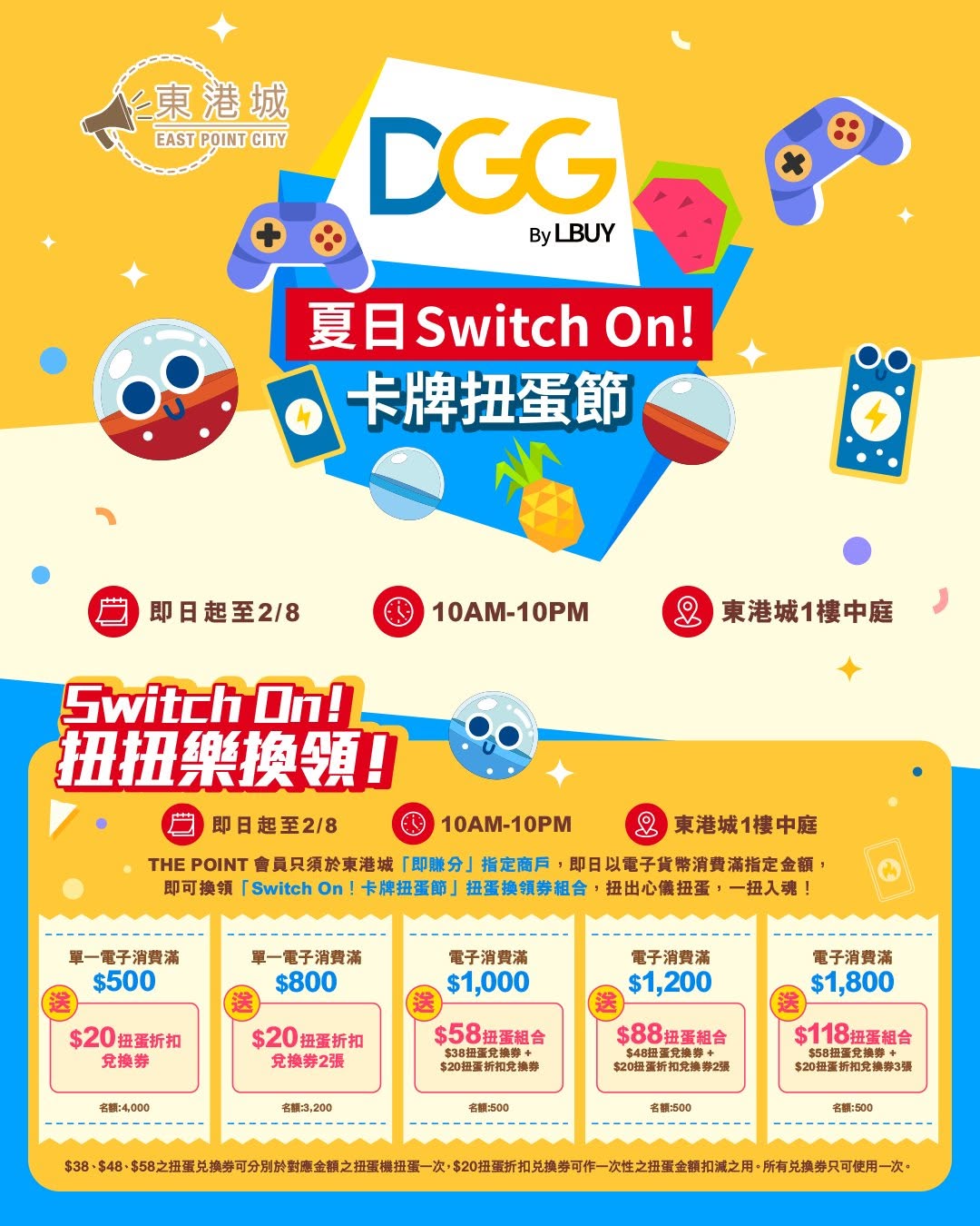 east point city: The Point members earn free gacha voucher bundles (HK$20–HK$118 value) with…