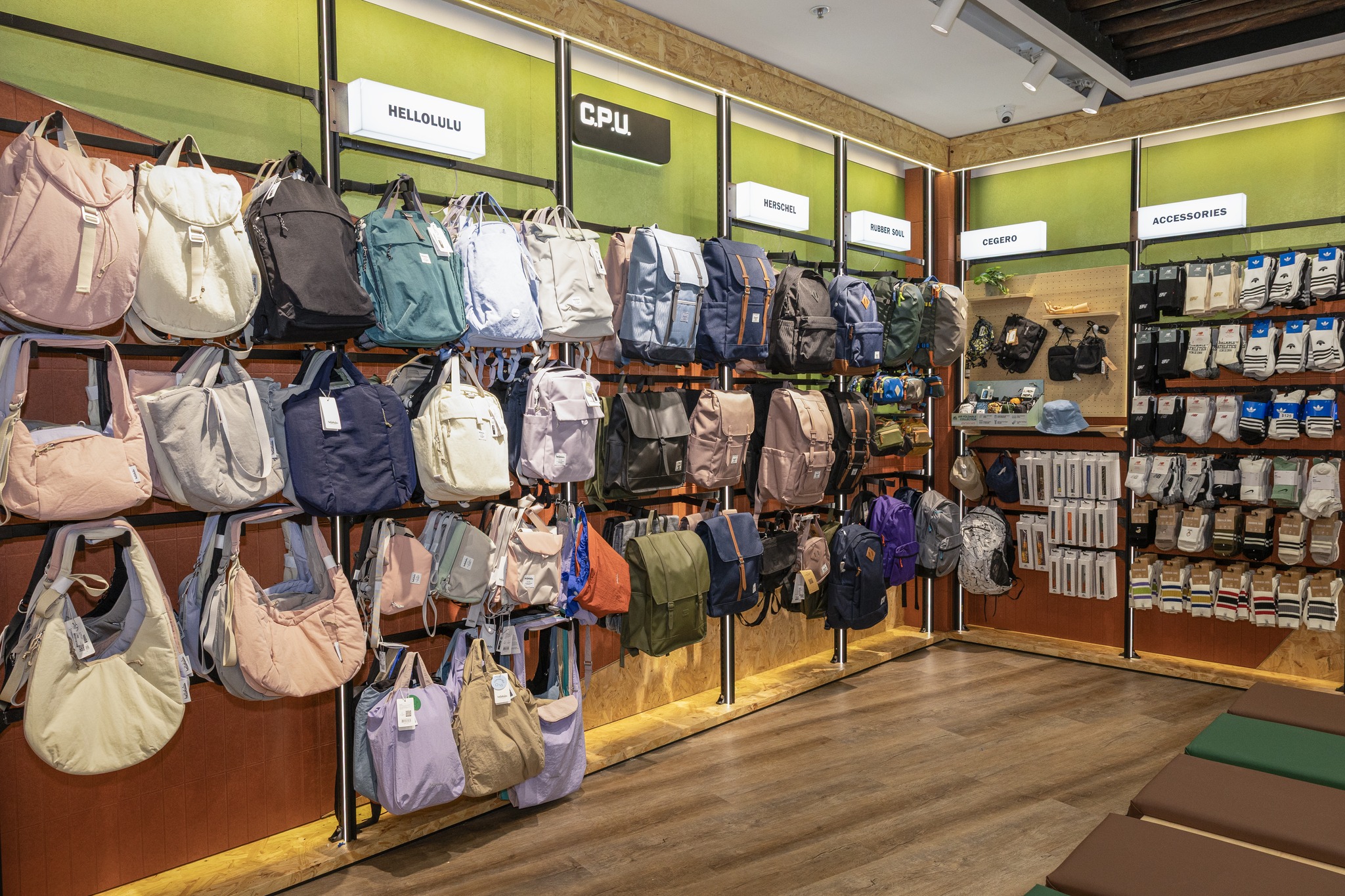 C.P.U. — Grand opening offers: double loyalty points for elite members, free charcoal shoe inserts with HK$688+ spend, free keychain with HK$500 Hellolulu purchase.