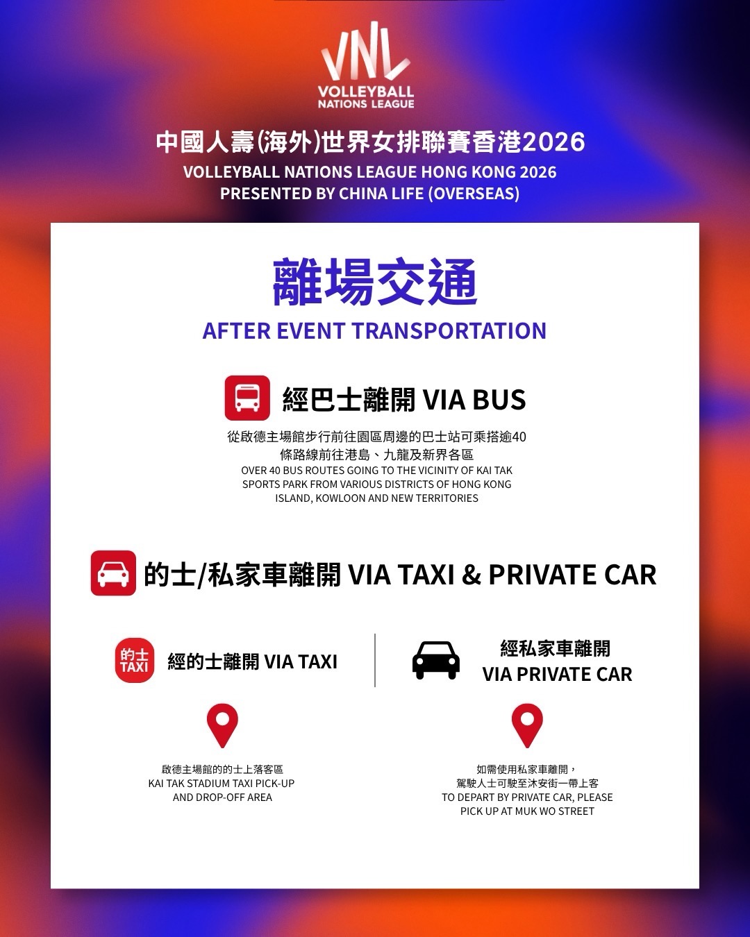 kai tak mall — Event ticketholders enjoy 30+ shopping and dining discounts at Sports Carnival during Volleyball Nations League Hong Kong 2026.