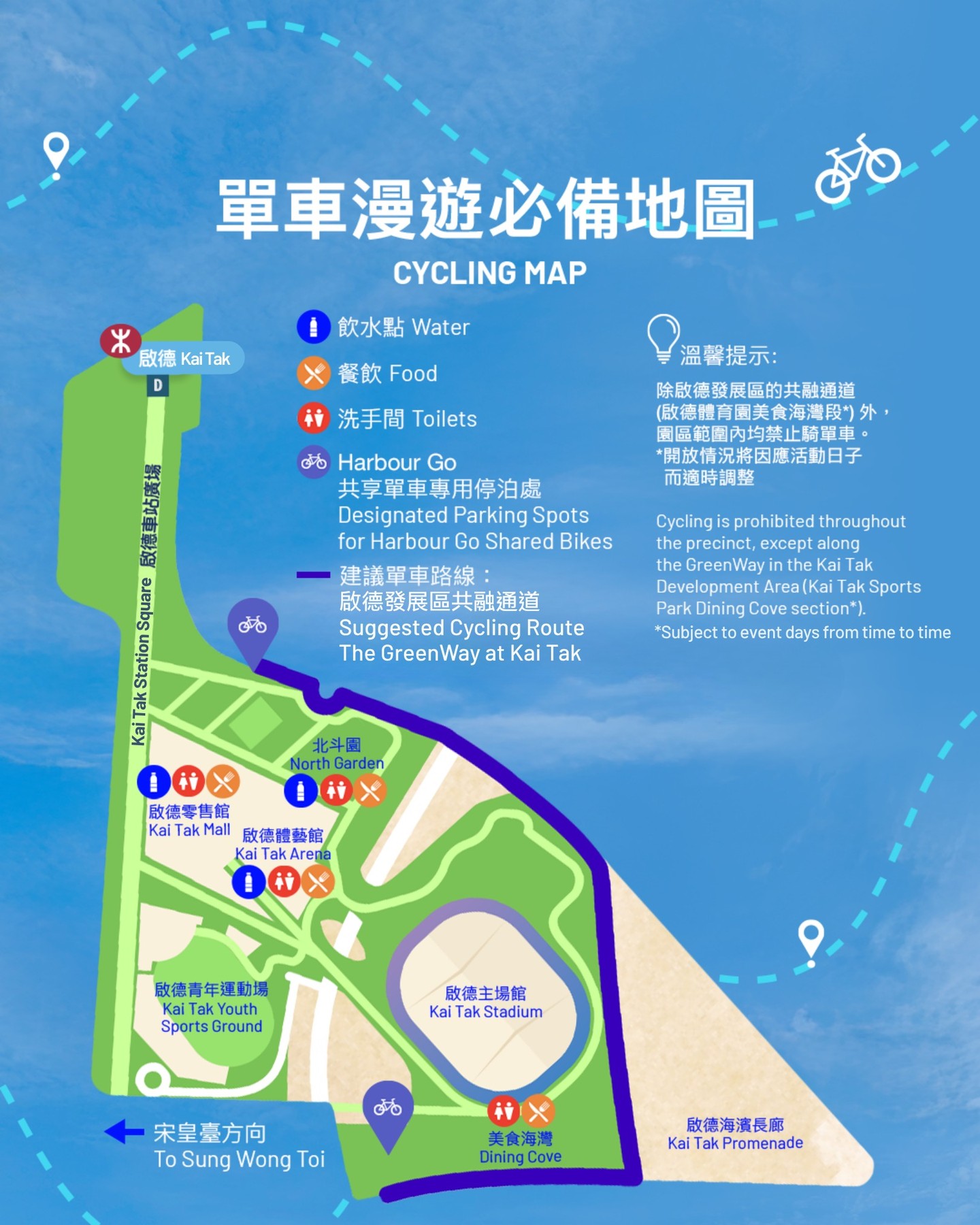kai tak mall — New members who spend HK$300 on designated e-payments receive a free LocoB one-day pass.